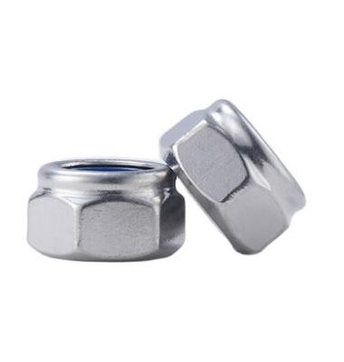 China Heavy industry stainless steel foreign best-selling material high strength nylon lock nut din985 for sale