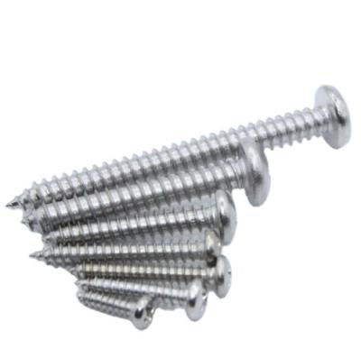 China General Type DIN 7981 Pan Head Industry Cross Drive AB Thread Stainless Steel Self Tapping Main Screw 304 316 for sale