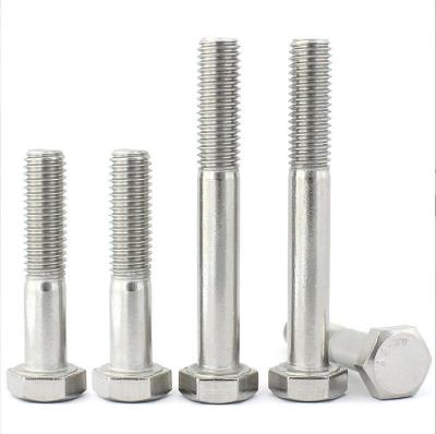 China Cheap Industry Hot Sale In Stock Din931 Stainless Steel Thick Rod 304 Fractional Thread Hex Bolts for sale