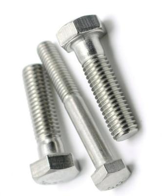 China Industry Factory 316 Stainless Steel Din931 Thick Leg Thread Hexagon Head Half Bolts Hot Selling Cheap High Strength Bolts for sale