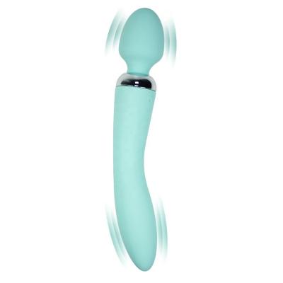 China Brinquedo verde do sexo do silicone de 9,45 ABS de Mini Double Wand da polegada à venda