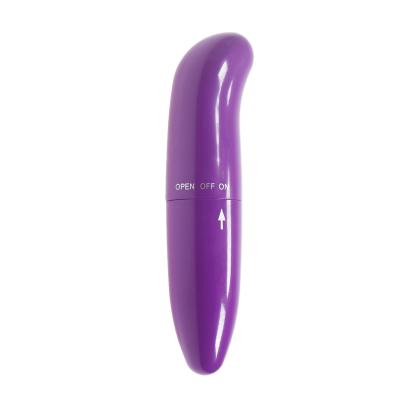 China Vibrador roxo do ponto de Toy Battery Operated G do sexo do silicone do CE 12cm à venda