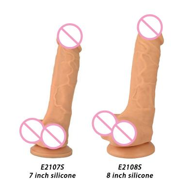 China Silicone brinquedo fêmea do sexo do vibrador do pênis plástico de borracha de 8,27 polegadas à venda