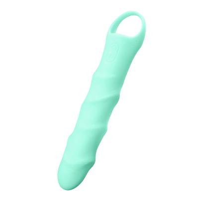 Chine Le vibrateur des pleines de silicone de sexe femmes de Toy Waterproof IPX7 vert clair à vendre