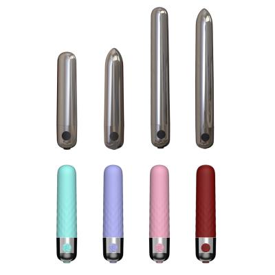 China USB Rechargeable Bullet Vibration Massager Adult Sex Vibrator 10 Modes for sale