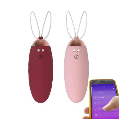 China Wireless Smart App Bluetooth Remote Control Vibrating Love Eggs Samll Pink Bullet Vibrator For Women for sale