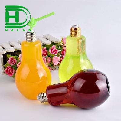 China Clear Plastic Beverage Bottle 100ML 150ML 200ML 320ML 360ML 400ML 500MLFruit Juice Drink 24 Caliber Bulb Bottle Without LED for sale