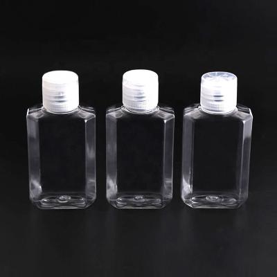 China Drink Actions! Clear 2OZ Plastic Bottle Mini Essential Oil Bottle Hexagon Shaped 60ML Plastic Bottle for sale