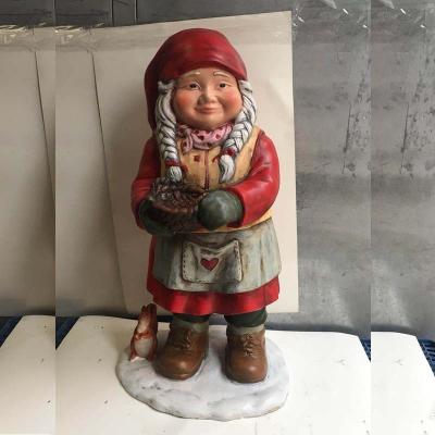 China Handmade Xmas Ceramic Christmas Outdoor Decorations Decorating Statues Molds for sale