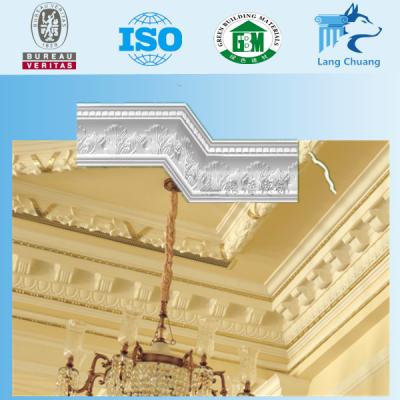 China Ceiling Decoration Materials Gypsum Plaster Crown Waterproof Construction Interior Molding for sale