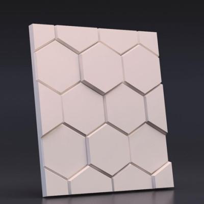 China Quality Assurance Waterproof Cladding Sound Insulation Gypsum 3D Wall Decor Panel for sale