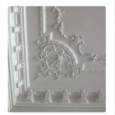 China Beautiful Waterproof Plaster Applique Design Ceiling Onlay 3D Pattern Decor Easy Installation for sale