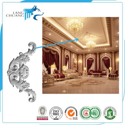 China Banquet Hall Ceiling Lighting Decor Accessories Waterproof Luxurious 3D Gypsum Onlay Design for sale