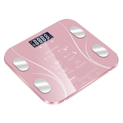 China Viable 15 Sets Data Bat Body Smart Scale Analyzer Large LCD Show Smart Digital Body Weight Bathroom Scale BMI Water Content Test for sale