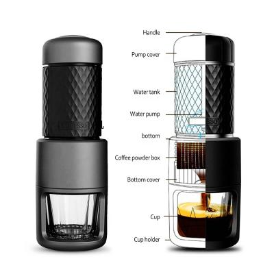 China Korean Portable Mini Espresso Machine Coffee Maker Mini Coffee Maker Travel Coffee Maker for sale