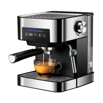 China Hotel Smart Brew Coffee Maker Dual 20 Bar Touch Control Brew Coffee Machine For Espresso Cappuccino Latte Machiato for sale