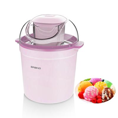 China 2022 Fast Working Household Ice Cream Maker Frozen Maker Transparent Cannular Desert Automatic DIY Ice Cream Maker for sale