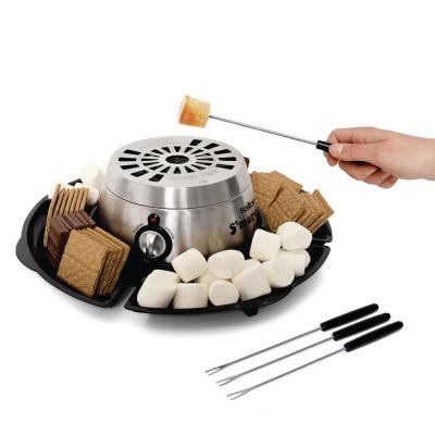 China RV Cotton Candy Maker 3 in 1 Electric Fondue Melt Toaster Smores Maker For Indoors for sale