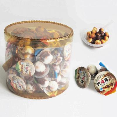 China High Quality Mini Chocolate Cup with Biscuit Ball Piece for sale