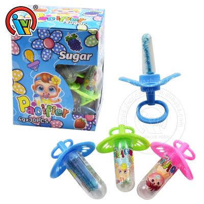 China 2022 normal low moq nipple lollipop candy fruit flavor pacifier ring hard candy for sale