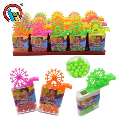 China Plastic Whistling Toy Candy China Windmill Whistling Toy With Candy F65 for sale