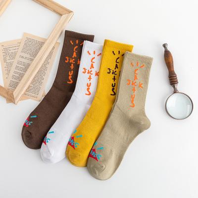 China New Cactus Jack Socks Pure Cotton Sport Hip Hop QUICK DRY QUICK DRY Crew Strikes Unisex for sale