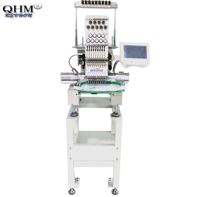 China QHM Cheap Home Hotel Use Mini Computer Hat Embroidery Machine For Sale T-shirt Computer Embroidery Sewing Machine Easy To Use for sale