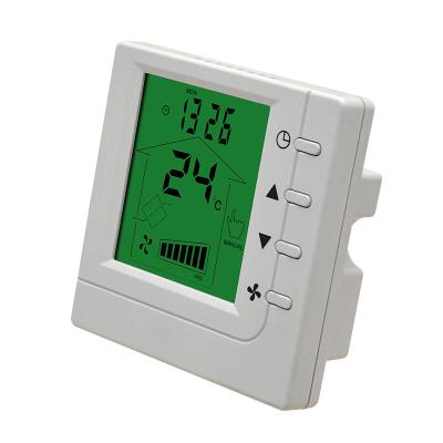 China Modern Ventilation fan controller used for smart home real time temperature display fan coil unit FCU thermostat for sale