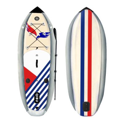 China Fishing Kayak With Pulp Board QIBU Inflatable Paddle Board Fishing House Customized Logo Surfboard for sale