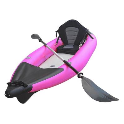 China High Quality Single 285cm PVC QIBU Drop Stitch Inflatable Kayak Canoe Rowing Boats for sale