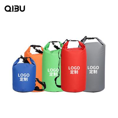 China QIBU waterproof wasserdichte tasche low MOQ customized fleece dry bag backpack waterproof floating reusable washing drying bags for sale