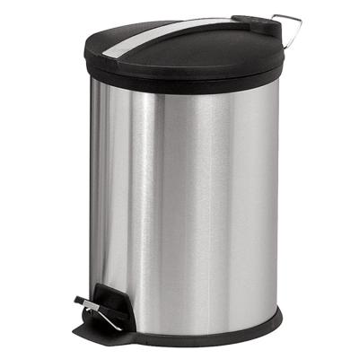 China Pressing Type Foot Pedal Stainless Steel Kitchen Waste Bin for sale