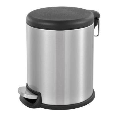 China 5L/7L/12L/20L/27L/30L stainless steel type pressing pedal waste trash can for sale