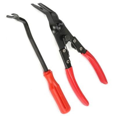 China Matel 2 Pcs Clip Pliers Set Fastener Remover - Combo Auto Upholstery Repair Kit For Car Door Panel Dashboard for sale