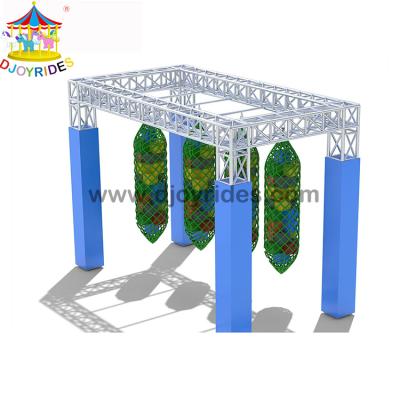 China With Protective Net Free Adventure Ninja Course American Kids/Adult Ninja Warrior Obstacle Course Design For Sale for sale