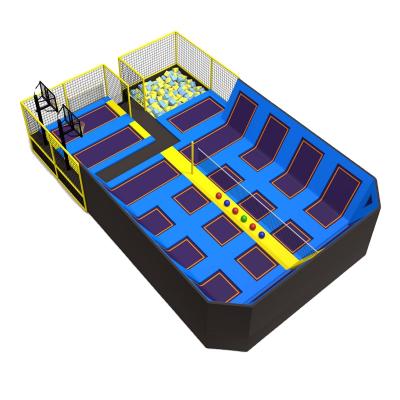 China Low Price Commercial Jumping Mat Exercise Equipment Indoor Trampoline Park Customized Size for sale