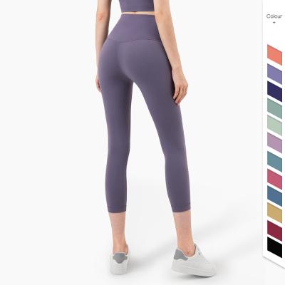 China OEM Factory Breathable Ladies Butt Breathable Gym Lift Sports Wear Capri Yoga Pants Equipment Legging For Women for sale