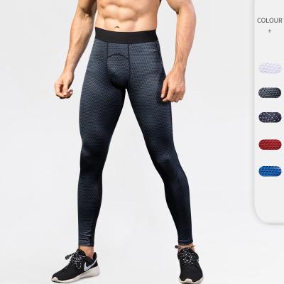 China 2021 New Men's Workout Legging Breathable Yoga 3D Snake Skin Tight Print Active Wear Custom Plus Size Gym Fitness Men's Compression Pants for sale