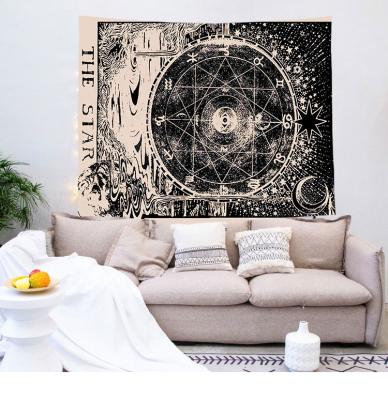 China Plain New Arrival Design Moon Phase Hand Wash Moon and Latest Tapestry Woven Stars Tapestry for sale