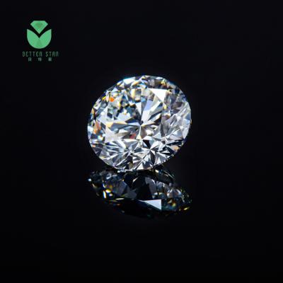 China Jewelry Decorations Certified Loose Diamonds White Round Shape Hpht Lab Created Diamonds VS Clarity CVD Diamond Price for sale