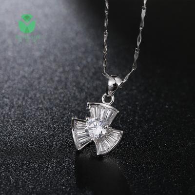 China Environmental Friendly Gold Customized Lab Grown Jewelry Diamond Necklace for sale