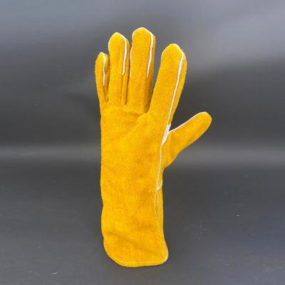 China SAFETY GLOVES Safety Gloves Leather Offen Suede Used For Welding for sale