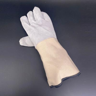 China SAFETY GLOVES Safety Gloves Good Quality Suede Leather Abrasion Resistance for sale