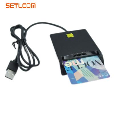 China IUSB Pro Setlcom SCR360 EMV Smart Card Reader with SIM and TF Card Slot for sale