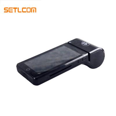 China China SETLCOM ST1 2021 Android Mobile POS Terminal 80mm Thermal Printer Card Skimmer POS 193mm*80mm*54.5mm for sale