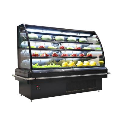 China Single-Temperature Plug In Meat Open Semi Multideck Refrigerator Self Contain Refrigeration Equipment Refrigerator For Supermarket Display Cooler for sale