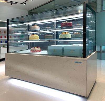 China Single-temperature refrigerators for cakes with upright glass display showcase for bakery refrigerator refrigeration equipment for sale