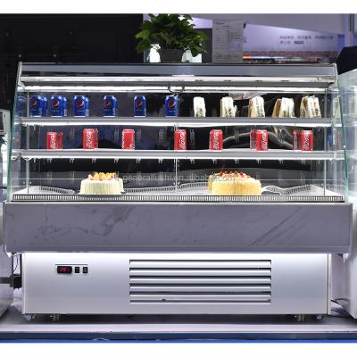 China Single-temperature Semi-multideck Shop Checkout Plug-in Self Contain Refrigeration Equipment Refrigerator For Supermarket for sale