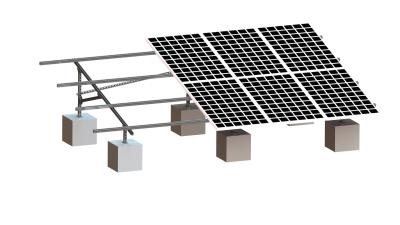 Chine la structure solaire d'acier de 88m/S 2.0KN/M2 a galvanisé le système de montage au sol à vendre