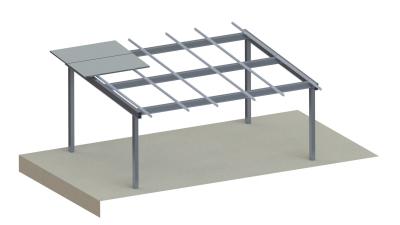 China Sistema de aluminio del estacionamiento del Carport fotovoltaico del panel solar de 4 columnas en venta